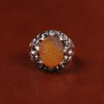 انگشتر عقیق مردانه کد 23380