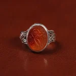 انگشتر عقیق مردانه کد 23383