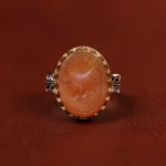 انگشتر عقیق مردانه کد 23388