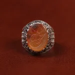 انگشتر عقیق مردانه کد 23390