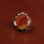 انگشتر عقیق مردانه کد 23395