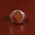 انگشتر عقیق مردانه کد 23396