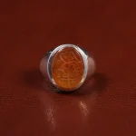 انگشتر عقیق مردانه کد 23397