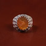 انگشتر عقیق مردانه کد 23409