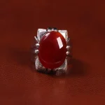 انگشتر عقیق یمن مردانه کد 23542