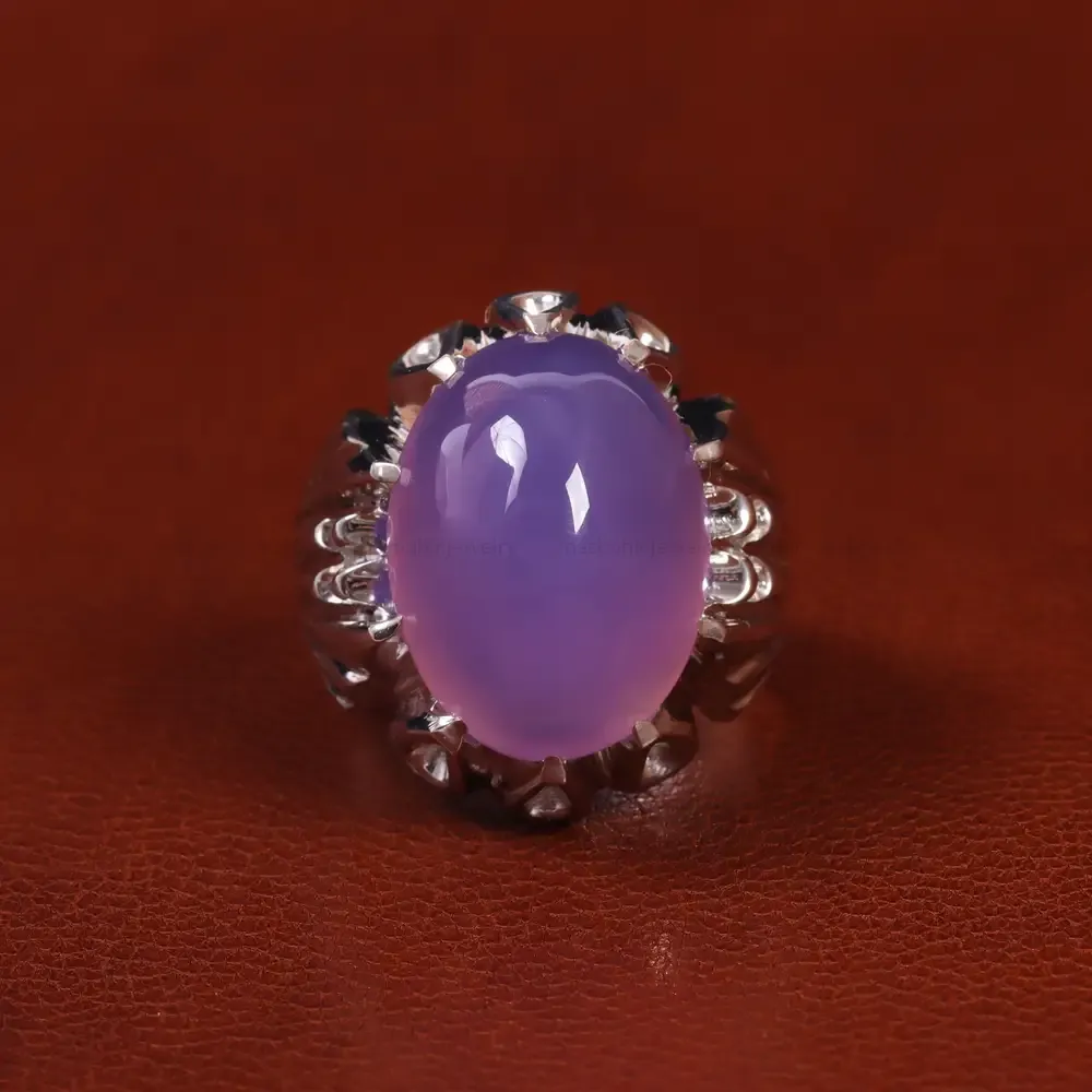 انگشتر عقیق سوسنی مردانه کد 23555