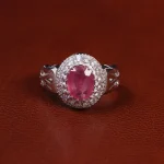 انگشتر یاقوت سرخ مردانه کد 23612