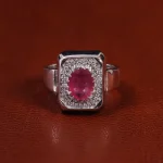 انگشتر یاقوت سرخ مردانه کد 23616