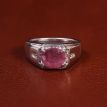 انگشتر یاقوت سرخ مردانه کد 23620