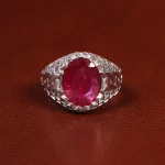 انگشتر یاقوت سرخ مردانه کد 23623