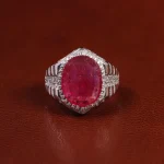 انگشتر یاقوت سرخ مردانه کد 23626