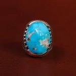 انگشتر فیروزه شجری مردانه کد 23650