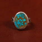 انگشتر فیروزه شجری مردانه کد 23661