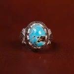 انگشتر فیروزه شجری مردانه کد 23668