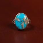 انگشتر فیروزه شجری مردانه کد 23671