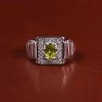 انگشتر زبرجد مردانه کد 23678