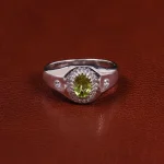 انگشتر زبرجد مردانه کد 23680