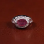 انگشتر یاقوت سرخ مردانه کد 23683