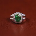 انگشتر زمرد مردانه کد 23708