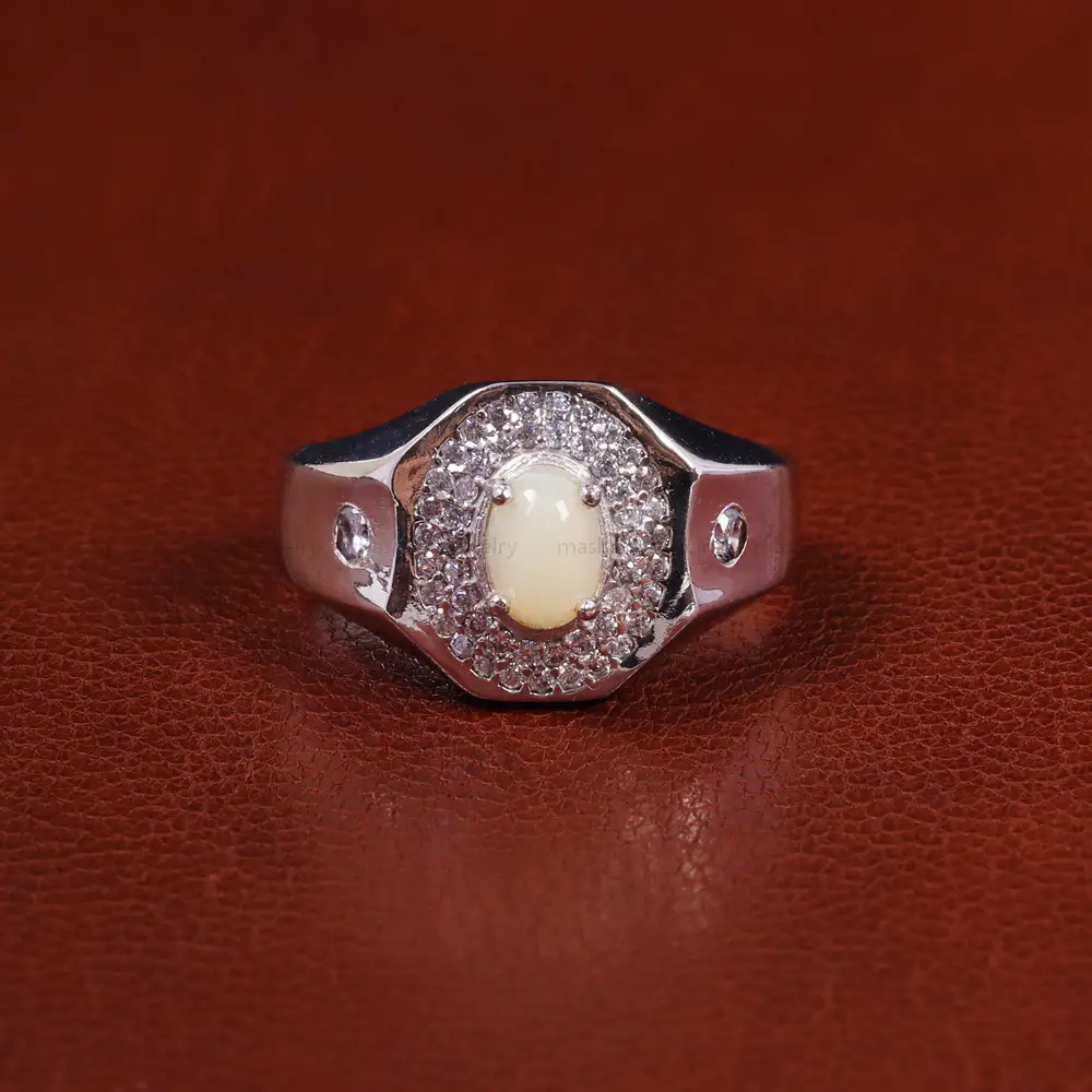 انگشتر اوپال مردانه کد 23717