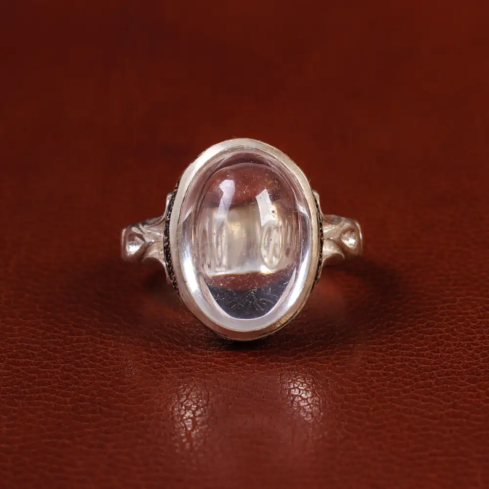 انگشتر دُر نجف مردانه کد 23740