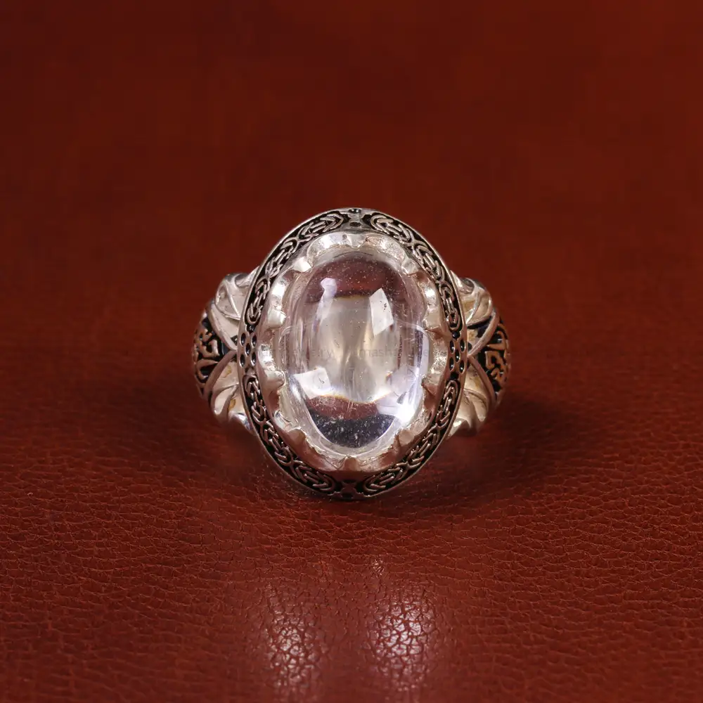 انگشتر دُر نجف مردانه کد 23777