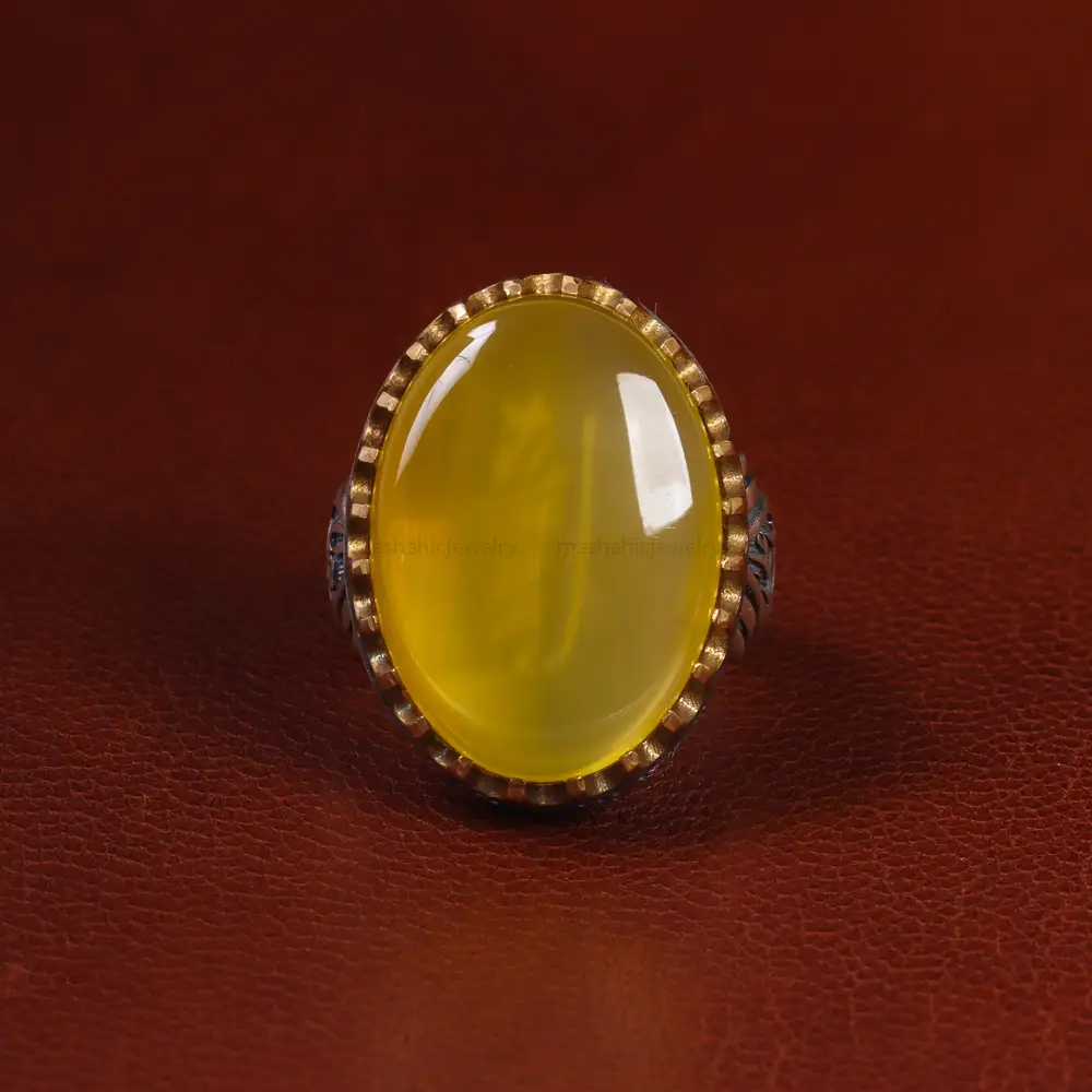 انگشتر شرف الشمس مردانه کد 23791