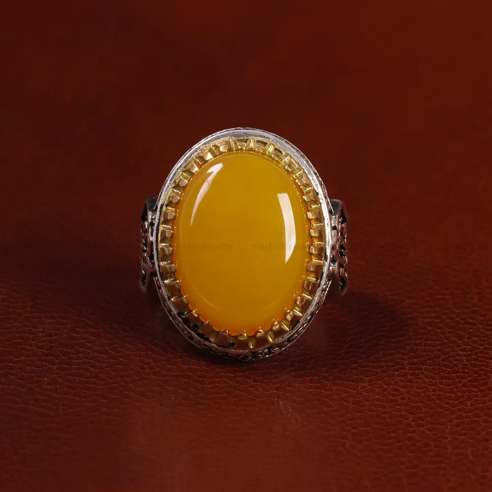 انگشتر شرف الشمس مردانه کد 23805