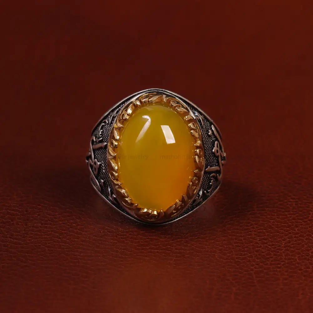 انگشتر شرف الشمس مردانه کد 23815