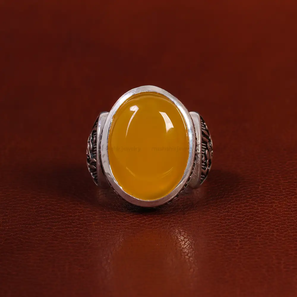 انگشتر شرف الشمس مردانه کد 23817