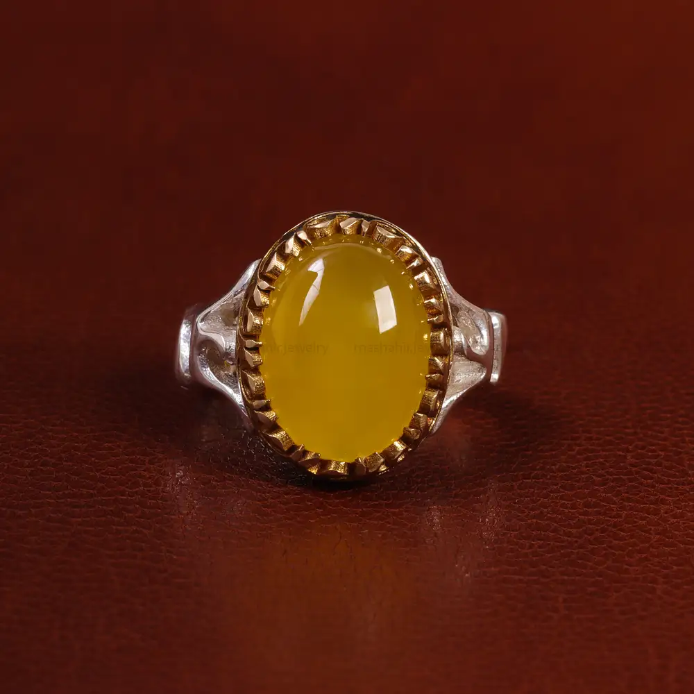 انگشتر شرف الشمس مردانه کد 23818