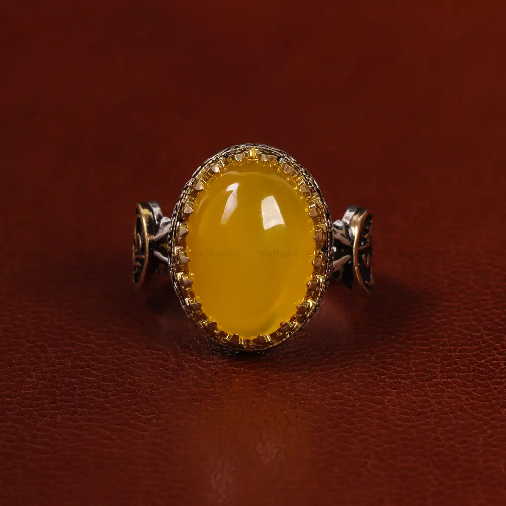 انگشتر شرف الشمس مردانه کد 23820