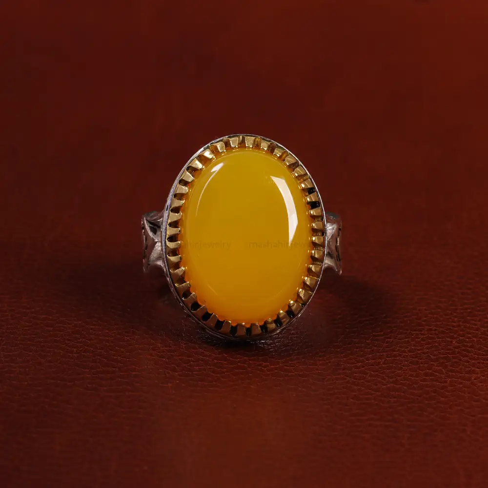 انگشتر شرف الشمس مردانه کد 23821