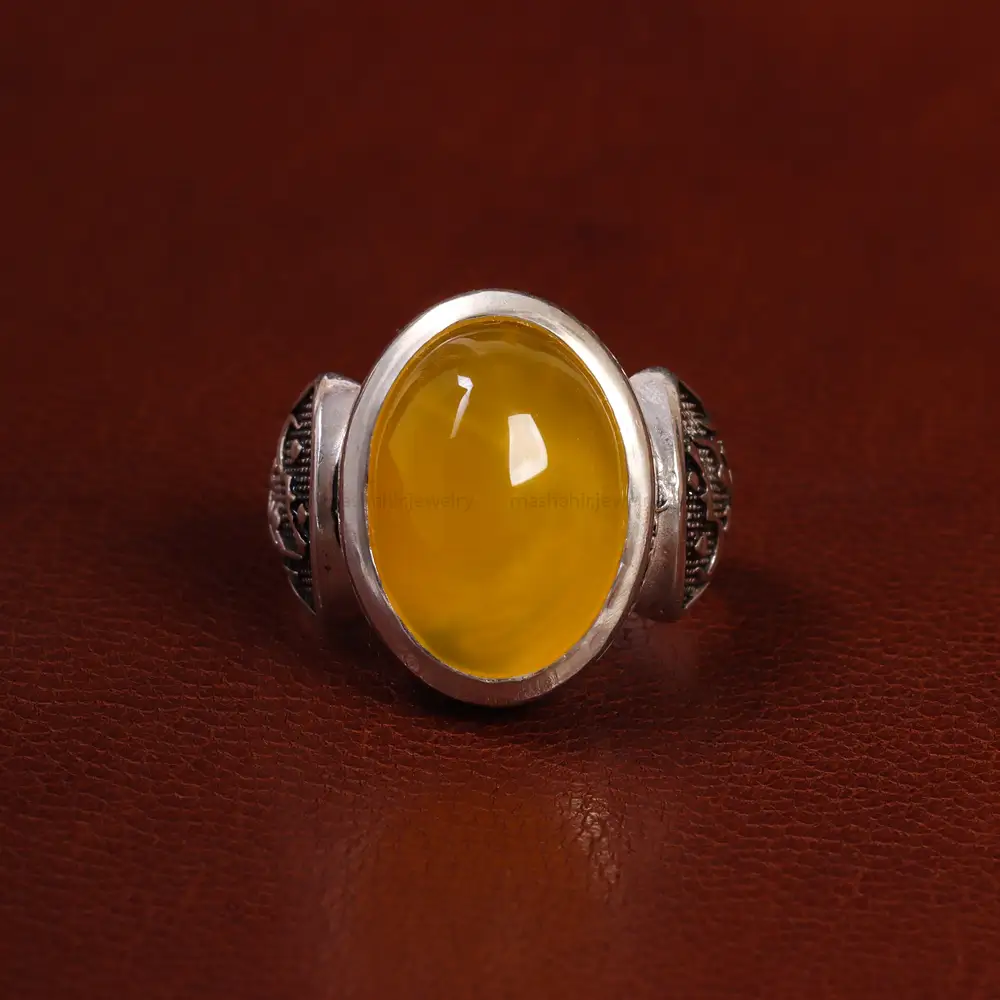 انگشتر شرف الشمس مردانه کد 23824