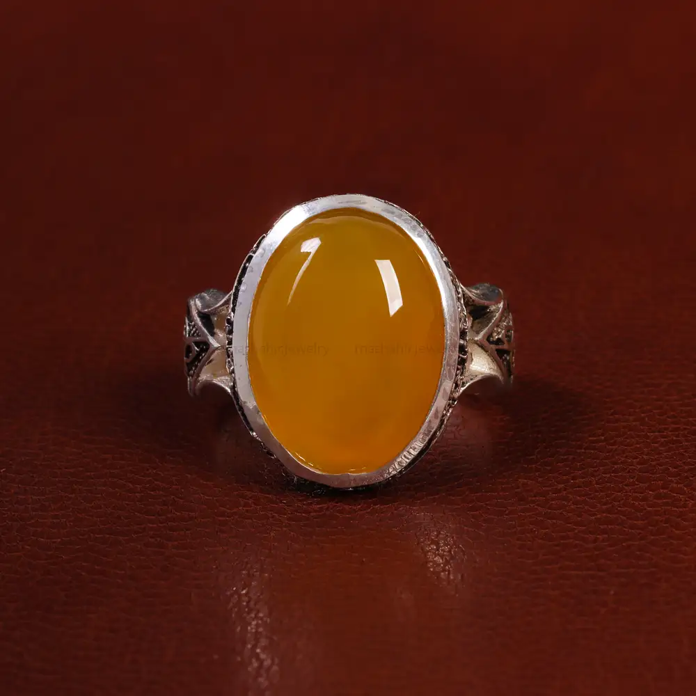 انگشتر شرف الشمس مردانه کد 23825