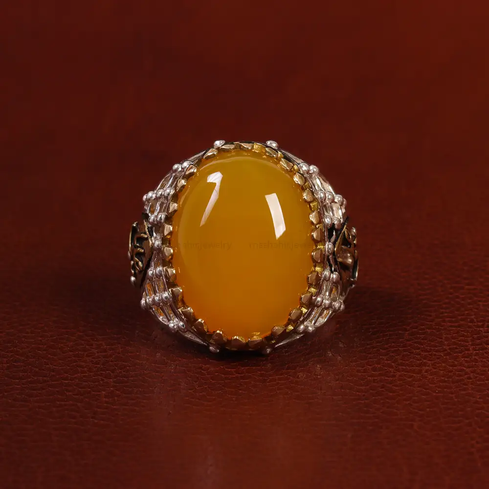 انگشتر شرف الشمس مردانه کد 23826