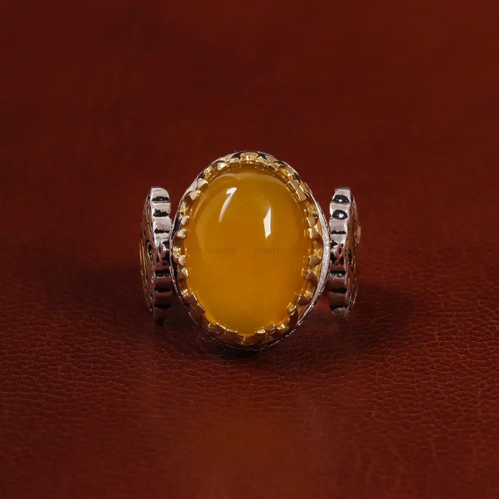 انگشتر شرف الشمس مردانه کد 23827