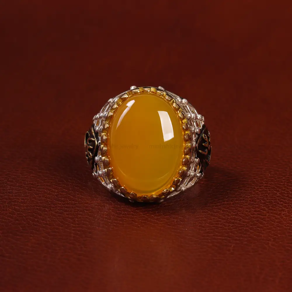 انگشتر شرف الشمس مردانه کد 23828