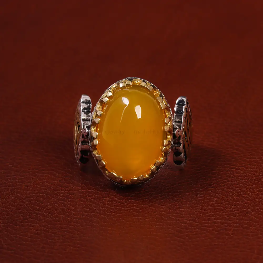 انگشتر شرف الشمس مردانه کد 23830