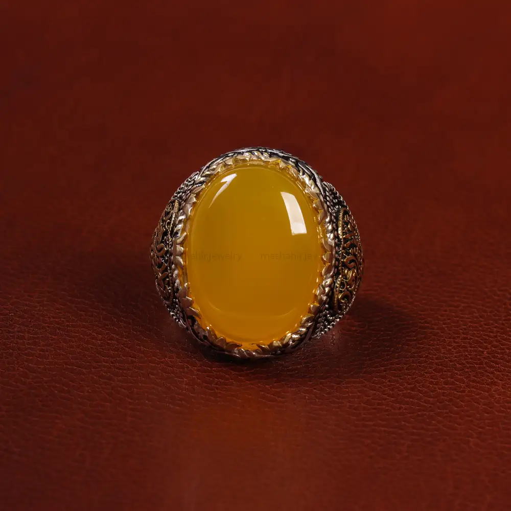 انگشتر شرف الشمس مردانه کد 23832