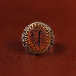 انگشتر عقیق یمن مردانه کد 23838