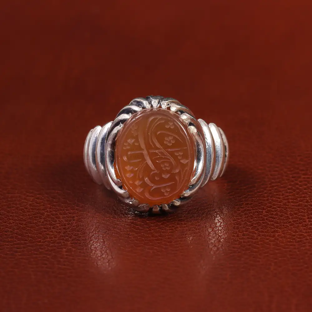 انگشتر عقیق یمن مردانه کد 23839