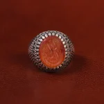 انگشتر عقیق یمن مردانه کد 23843