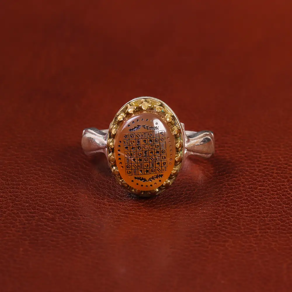 انگشتر عقیق یمن مردانه کد 23846