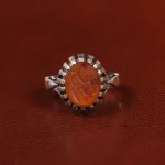 انگشتر عقیق یمن مردانه کد 23847