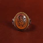 انگشتر عقیق یمن مردانه کد 23848