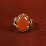 انگشتر عقیق یمن مردانه کد 23851