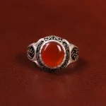 انگشتر عقیق یمن مردانه کد 23852