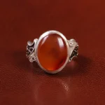 انگشتر عقیق یمن مردانه کد 23856