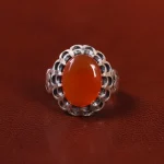 انگشتر عقیق یمن مردانه کد 23861